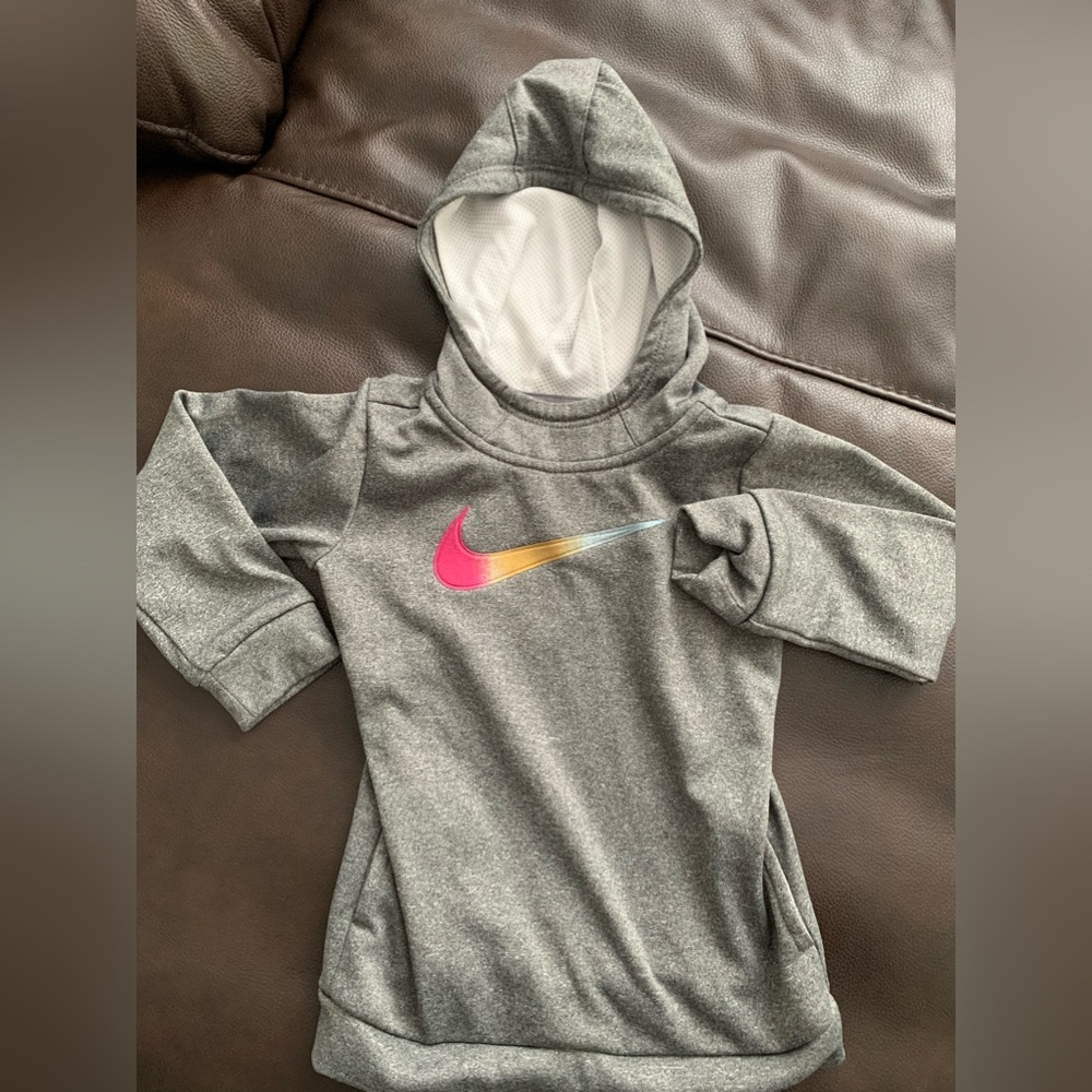 Nike DRI-FIT Hoodie, color- Grey. Size: 3T 2-3 years.
